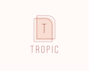 Nude Fashion Feminine Frame  logo design