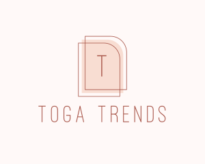 Nude Fashion Feminine Frame  logo design