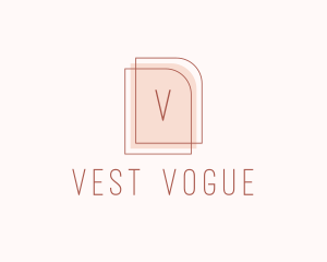 Nude Fashion Feminine Frame  logo design