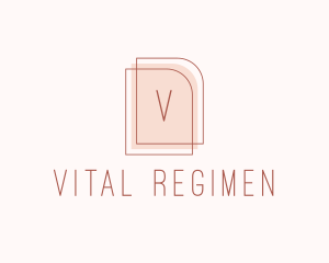 Nude Fashion Feminine Frame  logo design