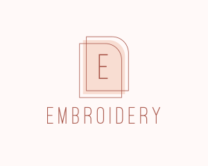 Nude Fashion Feminine Frame  logo design