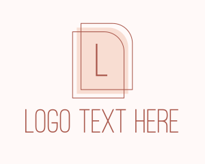 Framing - Minimalist Fashion Frame Letter logo design