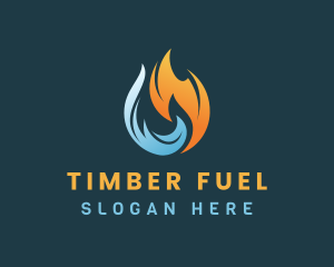 Industrial Fuel Flame logo design