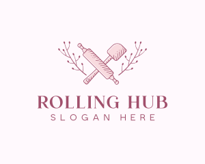 Rolling Pin Spatula Baker logo design