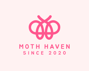 Moth - Butterfly Wings Spa logo design