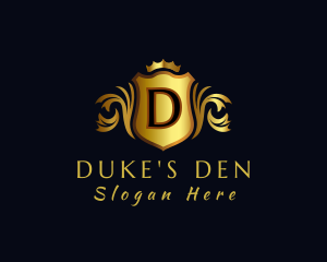 Duke - Ornate Royal Shield Crest logo design