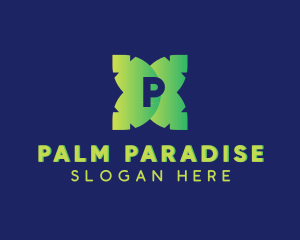 Palm Leaves Gardening  logo design