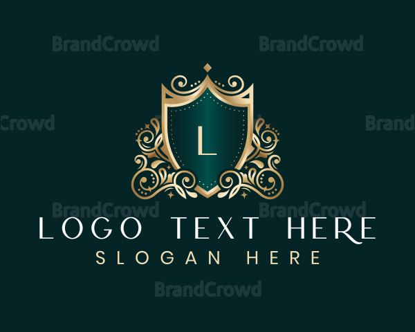 Luxury Shield Crest Logo