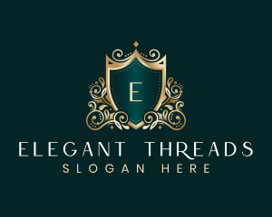 Luxury Shield Crest logo design