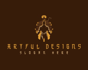 Kungfu Monk Temple  logo design