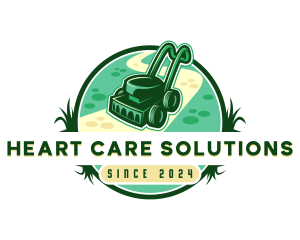 Lawn Mower Gardening logo design