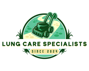 Lawn Mower Gardening logo design