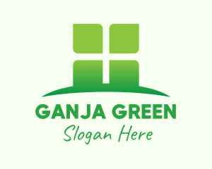 Green Organic Company logo design