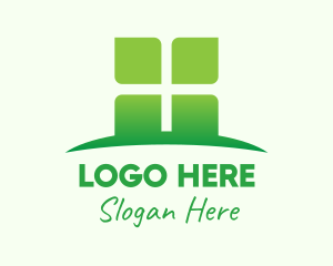 Swoosh - Green Organic Company logo design