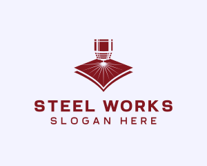 CNC Laser Metalwork logo design