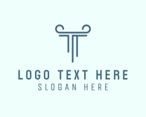 Letter T Law Firm Logo