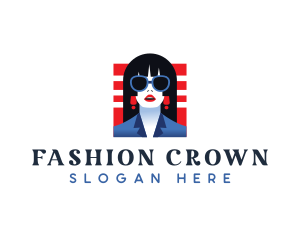 Sunglasses Fashion Woman logo design