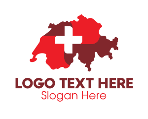 Health Cross Switzerland Map Logo