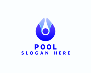 Plumber Water Droplet  logo design