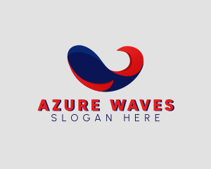 Abstract Wave Company logo design