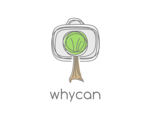 Arborist - Camera Tree Sketch logo design