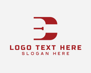 Studio - Financial Consultant Agency Letter E logo design