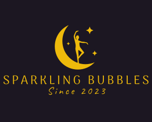 Sparkling - Sparkling Moon Ballerina logo design