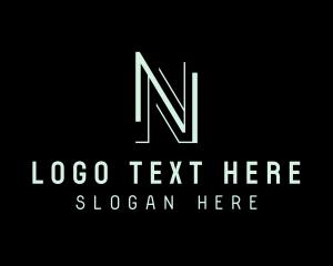 Lettermark - Tech Business Letter N logo design