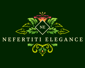 Floral Leaf Ornament logo design