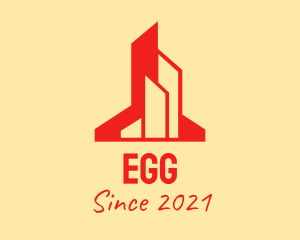Builder - Red Building Maintenance logo design