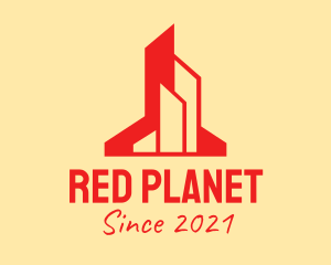 Red Building Maintenance  logo design