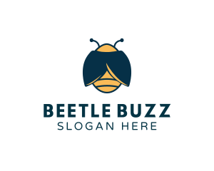 Beetle - Firefly Wings Insect logo design
