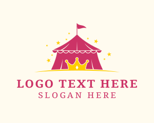 Event Rental - Crown Carnival Tent logo design