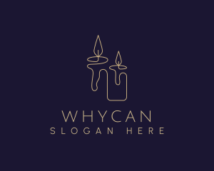 Vigil - Candle Spiritual Light logo design