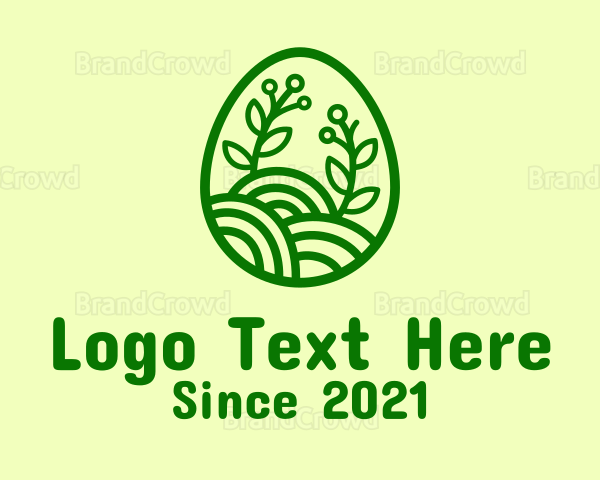 Green Natura Egg Logo