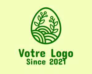 Environment Friendly - Green Natura Egg logo design