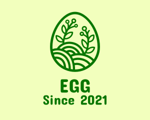 Green Natura Egg  logo design