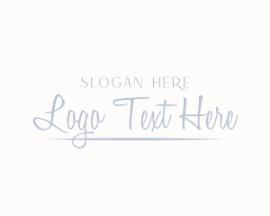 Entrepreneur - Underline Signature Wordmark logo design