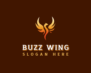 Mythical Phoenix Wings logo design