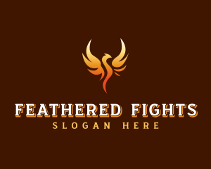 Mythical Phoenix Wings logo design