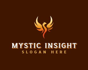 Mythical Phoenix Wings logo design