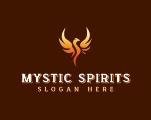 Mythical Phoenix Wings logo design