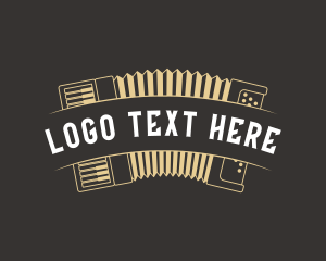 Musical Instrument - Accordion Musical Instrument logo design