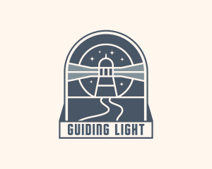 Lighthouse Pathway Road logo design