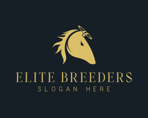 Equestrian Horse Breeding logo design