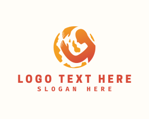 Globe - Global Hug Foundation logo design