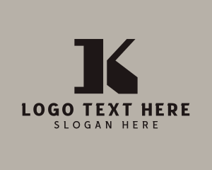 Contractor - Generic Builder Letter K logo design