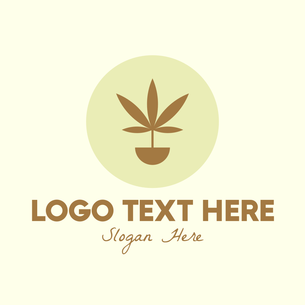 Elegant Cannabis Plant Logo | BrandCrowd Logo Maker