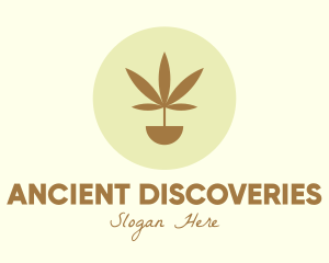 Cannabis Marijuana Plant logo design