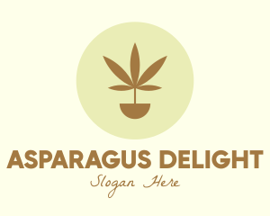 Cannabis Marijuana Plant logo design